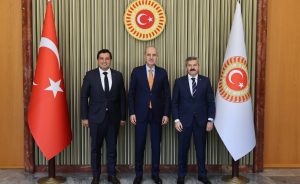 Uşak Valisi Dr. Turan Ergün, TBMM Başkanı Numan Kurtulmuş’u Ziyaret Etti