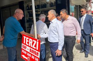Uşak Belediye Başkanı Çakın ve Vali Ergün, Esnafları Ziyaret Etti