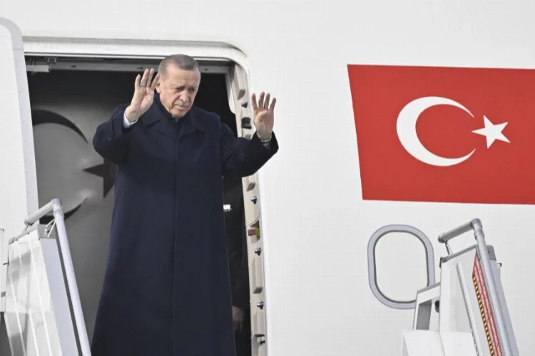 Cumhurbaşkanı Erdoğan’ı, Esenboğa Havalimanı’ndan,